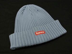 1円 ■極美品■ Supreme シュプリーム コットン100％ ビーニー ニット帽 帽子 メンズ レディース ブルー系 AY3625