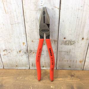 ●【AH-08684】中古品 KNIPEX クニペックス 強力型ペンチ 0201-200【レターパックプラス・送料全国一律600円可】