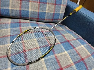 YONEX ヨネックス アークセイバー 7 ARCSABER 7 3UG5 中古 バドミントンラケット 国内正規品 初期カラー 黒黄シルバー 希少レア イーブン