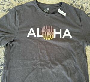 ハワイ 限定 オールドネイビー 半袖 Tシャツ ALOHA ロゴ 黒 ブラック M 新品 OLD NAVY Hawaii Limited Tee ホリスター アバクロ アロハ