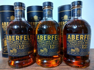 新品未開栓☆アバフェルディ12年 3本セット 終売品 ☆Aberfeldy シングルモルト