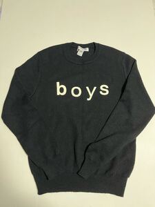 COMME des GARCONS SHIRT BOYS ニット 黒 クルーネック セーター ニット ギャルソン