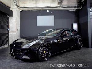 F20 R21インチ 4本セット T&T forged 鍛造 ホイール マセラティ全車種に対応 FF GTC4ルッソ F12 612 599 マラネロ 等にオーダーで作製