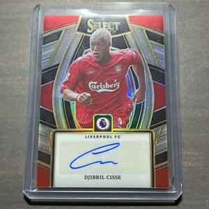 Djibril Cisse / Liverpool FC Select Signatures Auto 2023-24 Panini Select Premier League Soccer Autograph 直筆サイン