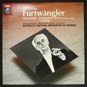 【国内盤LP】フルトヴェングラー,バイロイト祝祭管/ベートーヴェン:交響曲第9番 合唱(並品,ANGEL,Furtwangler,1951)