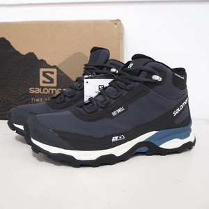 新品 正規品 サロモン SHELTER CSWP ADVANCED BOOTS ブーツ スニーカー 紺 ネイビー 25cm メンズ レディース SALOMON ミドルカット 防水