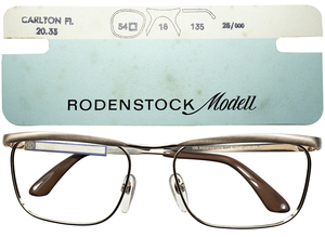 伝説的傑作のMAXレベルのデッド 1960s 西ドイツ製オリジナル RODENSTOCK ローデンストック CARLTON FLACH カールトン 1/20 12K 金張 54/18