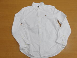 KIDS RALPH LAUREN ラルフローレン ボタンダウンシャツ SIZE M (10-12) ホワイト