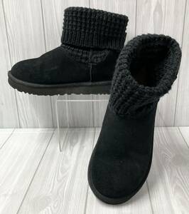 UGG Classic Solene Mini 1113463 アグ ショートブーツ 24.0cm US7 UK5 ブラック