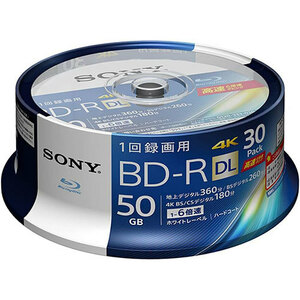 SONY ソニー ビデオ用BD-R(一回録画)50GB6倍速30枚スピンドル 30BNR2VJPP6 /l