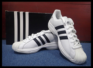 【海蛍】未使用タグ付 adidas アディダス SS2G Savior 白/黒 スーパースター2G スニーカー 26.5cm 箱付②