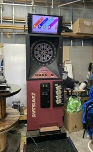 函館市発 動作品 DARTSLIVE ダーツライブ2 D2K-0000 ダーツマシン 鍵付き