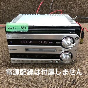 AV11-781 激安 カーステレオ KENWOOD K-WD01 40700198 CD MD FM/AM プレーヤー レシーバー 本体のみ 簡易動作確認済み 中古現状品