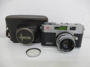 中古 カメラ Petri ペトリ 2.8 COLOR CORRECTED SUPER / Kuribayashi A.C. Petri Orikkor 1:2.8 f=4.5cm フィルムカメラ ※動作未確認 ／N