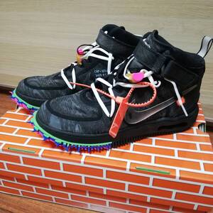 ★Off-White×NIKE ナイキ/AIR FORCE 1 MID Black　27.5/エアフォース1ミッド　オフホワイト　コラボ/DO6290-001★②