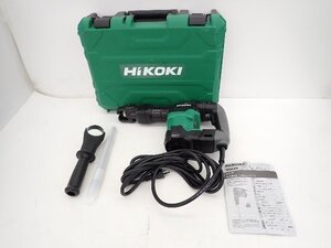 【美品】HiKOKI H41SA3 ハイコーキ 日立工機 六角シャンクタイプ 電動ハンマー 斫り機 ハツリ ブルポイント/ケース/説明書付 ∽ 70925-2