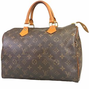 【1円～】ルイヴィトン LOUIS VUITTON バック ハンドバック ボストンバッグ モノグラム スピーディ30 M41108 TH0061 レザー ブラウン 中古