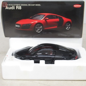 京商 1/18 アウディ R8 ブラック No.09213 オリジナル ダイキャスト モデル KYOSHO AUDI ORIGINAL DIE-CAST MODEL【20