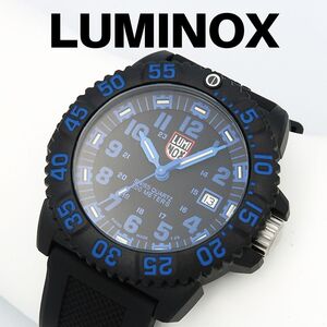 Luminox ルミノックス 腕時計 XS.3053.F　カラーマーク　黒青　ミリタリーウォッチ　ネイビーシールズ