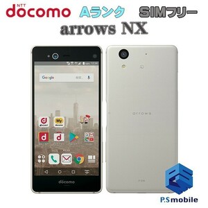 【超美品】SIMロック解除済み SIMフリー docomo F-01K 富士通 arrows NX アイボリーホワイト アローズ 判定○ 566952