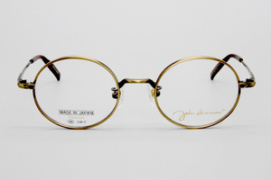 【未使用・新品】ジョンレノン オーバル型 アンティークゴールド JOHN LENNON TM JL-1062 COl.2 46□20 142 MADE IN JAPAN 