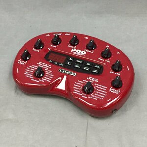 f146*80 【やや傷汚れ有】 Line6 POD Version2.0 後期型　ライン6　アンプシュミレーター　純正アダプター付属