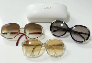 現状品 3点セット 眼鏡 めがね メガネ サングラス DIOR Chloe クロエ ランバン LANVANメンズ レディース ユニセックス 