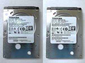 ☆送料無料☆国内発送☆美品☆東芝 MQ01ABF050 2.5インチ 7mm 内蔵HDD 500GB 2個セット SATA 6Gbit/s☆正常動作確認済み