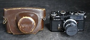 NY9-42【現状品】Nikon SP　フィルムカメラ　一眼レフカメラ　レンジファインダー　ニコン　ケース付き　簡易動作確認済　中古品　保管品