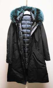 NAPE 18AW　フォックス　ファー　モッズコート　インナーダウン　サイズ２　元LGB