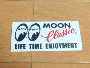 MOON Classic ロゴ ステッカー 63円発送可 eyes ムーンアイズ シール mooneyes ロゴ デカール フィルム製