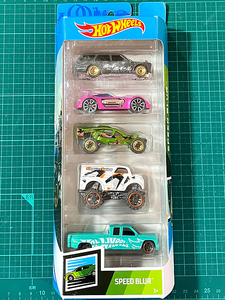 ホットウィール SPEED BLUR 5パック 71 DATSUN 510 WAGON DODGE XP-07 CORKSCREW MONSTER DAIRY DELIVERY CUSTOM C3500 ダットサンワゴン