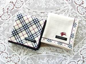 ☆バーバリー BURBERRY ＊ハンカチ＊ 2枚セット 57【新品未使用】