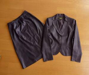 Leilian レリアン ジャケット/スカート セットアップ スーツ 11号 大きいサイズ 即決あり！