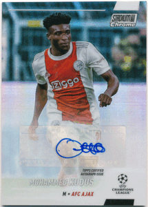 Mohammed Kudus 2021-22 Topps Stadium Club Chrome UEFA Refractor Auto 直筆サイン リフラクターオート モハメド・クドゥス