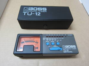 BOSS　ギター　チューナー　　TU-12 　クロマチック チューナー　　動作品　　美品！　　電池・新品です。