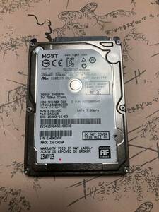 HGST ｜5400rpm 9ｍｍ 500GB｜2.5インチ 内蔵型 ハードディスク HDD 動作品 累積使用793h時間