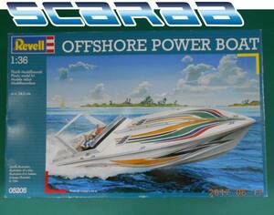 レベル スカラブ REVELL 05205 1.36 SCARAB OFFSHORE POWER BOAT 34ｃｍ