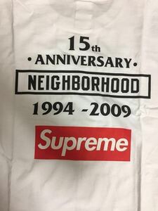 【レア新品】2009SS Neighborhood x Supreme 15th Anniversary box tee Tシャツ 15周年