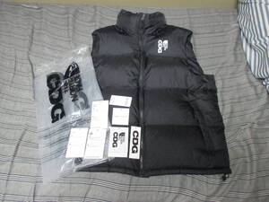 【1回着用・送料800円】CDG × THE NORTH FACE Nuptse Vest BLACK US L(ASIA XL) ノースフェイス シーディージー ヌプシ ダウン ブラック