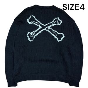 WTAPS 2022FW ARMT SWEATER BLACK XLサイズ ダブルタップス クロスボーン ニット セーター ブラック CROSSBONE X-LARGE OBSVR Rare 裏原