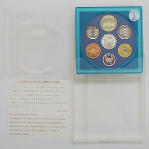 コレクション品・美品【テクノメダルシリーズ2002 プルーフ貨幣セット】2次元潜像加工技術 銘板付 造幣局 2002年 平成14年 Proof Coin Set