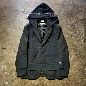 eYe JUNYA WATANABE MAN 23AW ×Champion スウェットカスタマイズジャケット 再構築 ジュンヤワタナベマン チャンピオン REVERSE WEAVE