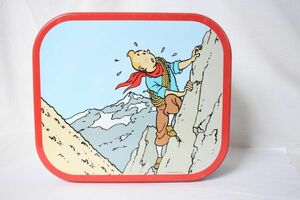 ベルギー TINTIN 古い缶 ティン缶 タンタン ビスケット缶 美品