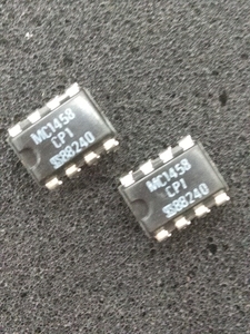 【〒無料】☆VINTAGE☆ 80年代 SGS製 汎用OP-AMP MC1458CP1 4個セット