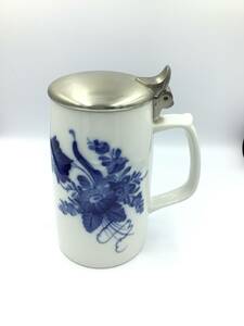 Y116 KIRIN BEER MUG COLLECTION 1985/ キリン ビアマグコレクション　ROYAL COPENHAGEN/ロイヤルコペンハーゲン　ブルーフラワー カーブ