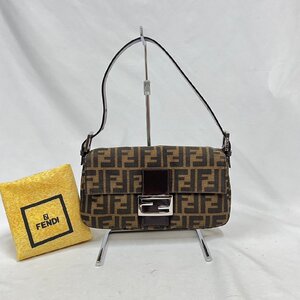 ▽▼【極美品】フェンディ FENDI マンマバケット ズッカ柄 FF ハンドバッグ ブラウン系カラー 肩掛けバッグ ワンハンドル レディース▼▽