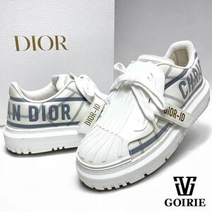 【現行品/美品】クリスチャンディオール Christian Dior-ID スニーカー 36 1/2 箱付 厚底 イタリア製 テクニカル ファブリック 箱袋付き