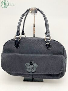 AK0607880　▲ MARY QUANT LONDON マリークワント ロンドン ミニボストン ハンドバッグ BLACK ブラック 黒 レディース USED 中古