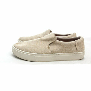 k■【8M】トムス/TOMS ジョード地 スリッポンシューズ/スニーカー/ベージュ/26cm程度/MENS■73【中古】